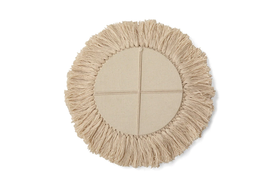 Casa Amarosa Natural Fringe Wall Mirror Home Goods 4 Casa Amarosa Natural Fringe Wall Mirror Home Goods