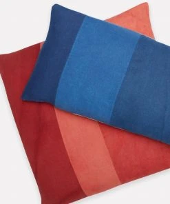 Anchal Naturally Dyed Colorblock Lumbar Pillow 2 Anchal Naturally Dyed Colorblock Lumbar Pillow