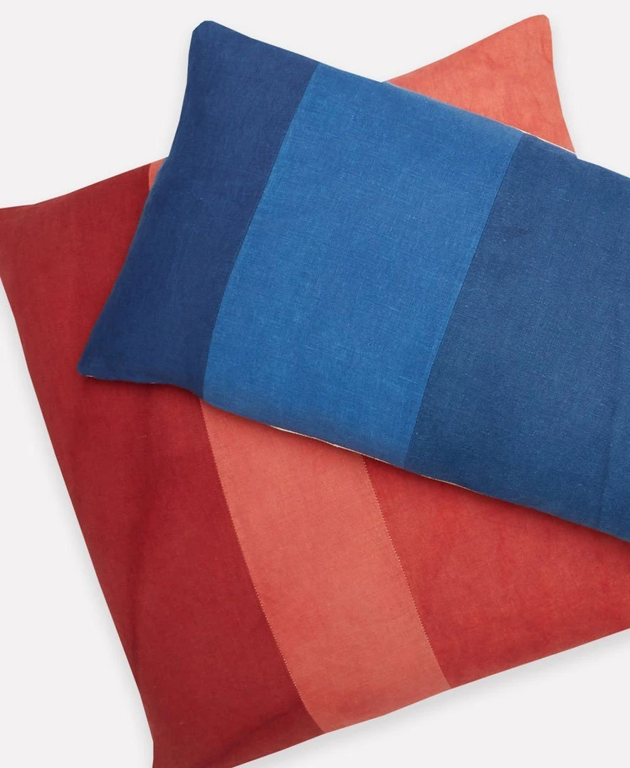 Anchal Naturally Dyed Colorblock Lumbar Pillow Anchal Naturally Dyed Colorblock Lumbar Pillow