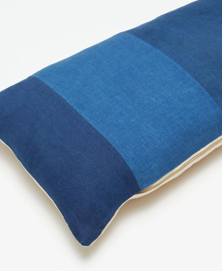 Anchal Naturally Dyed Colorblock Lumbar Pillow Anchal Naturally Dyed Colorblock Lumbar Pillow