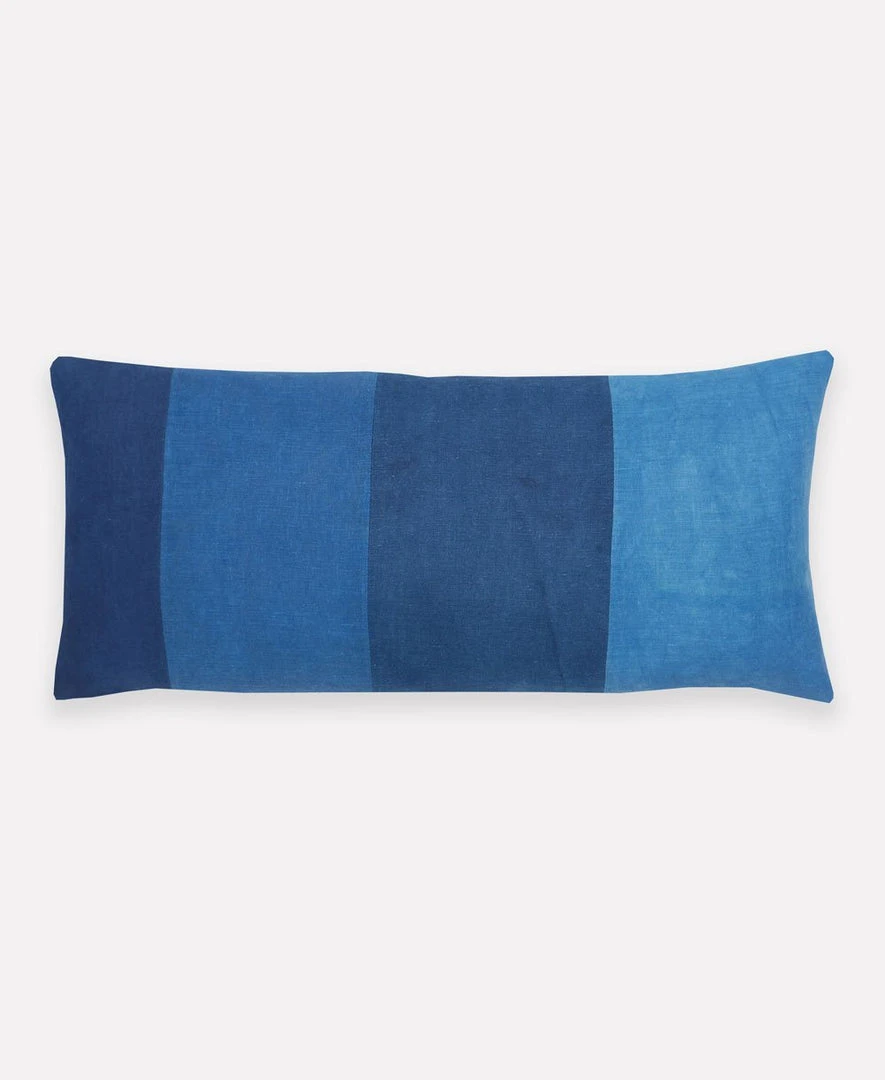 Anchal Naturally Dyed Colorblock Lumbar Pillow Anchal Naturally Dyed Colorblock Lumbar Pillow