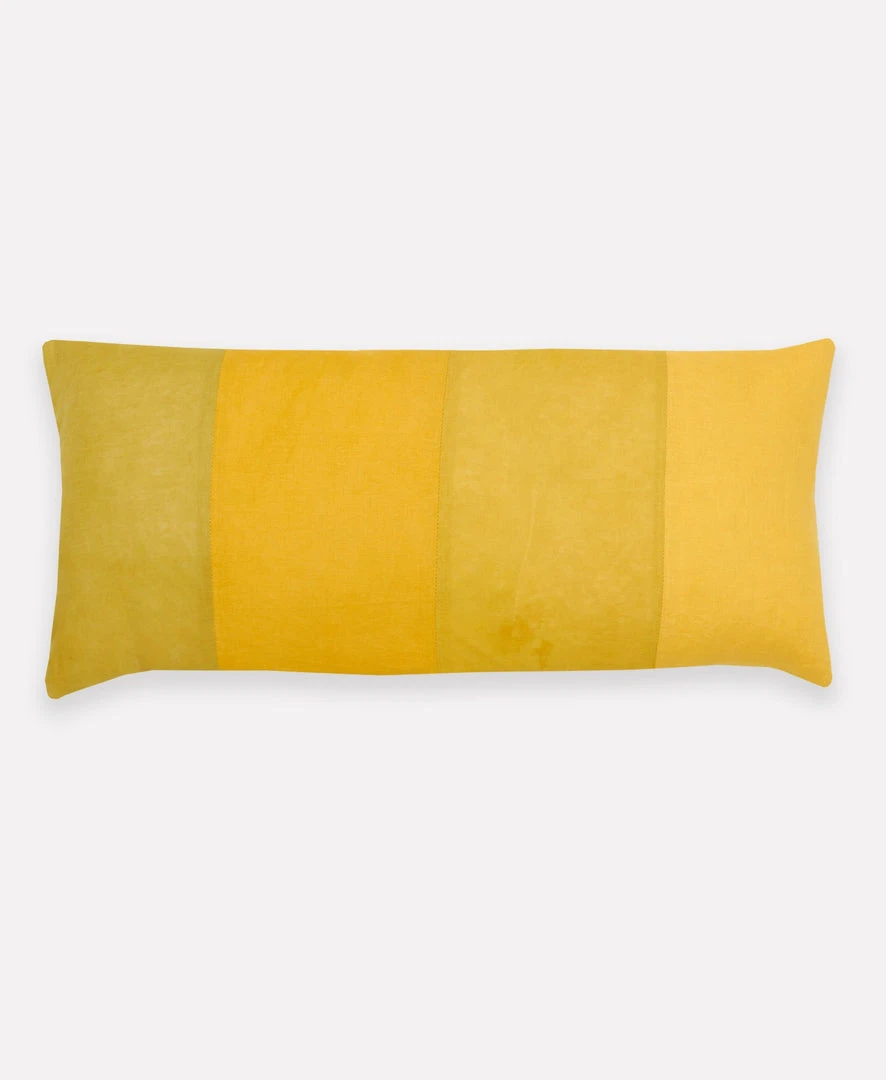 Anchal Naturally Dyed Colorblock Lumbar Pillow Anchal Naturally Dyed Colorblock Lumbar Pillow