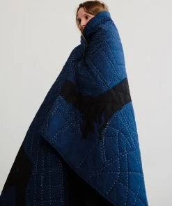 Haptic Lab New York Map Throw Quilt