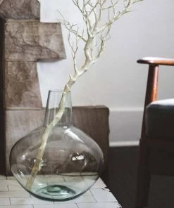 Newly Goods Handcrafted Palo Recycled Glass Vase