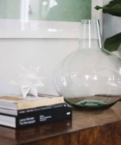 Newly Goods Handcrafted Palo Recycled Glass Vase