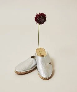 Nida Lu Handmade Shoes Women's Antalya Mule - Silver