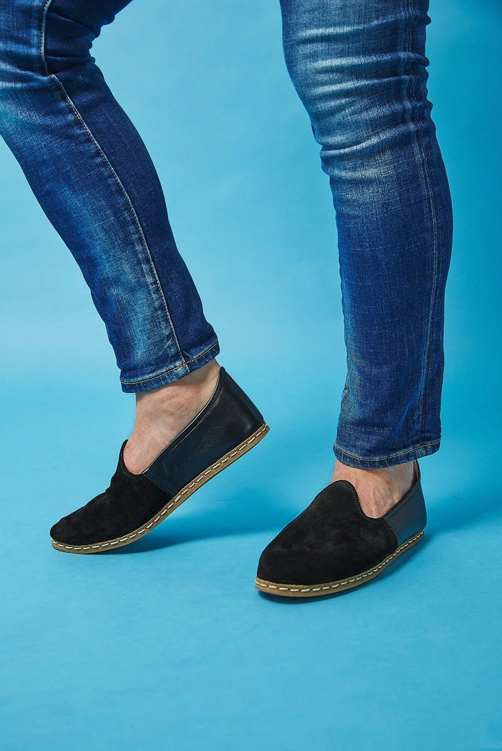 Nida Lu Handmade Men's Emir Loafer - Two Tone Onyx 2 Nida Lu Handmade Men's Emir Loafer - Two Tone Onyx