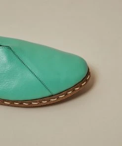 Nida Lu Handmade Shoes Women's Lu Loafer - Turquoise 9 Nida Lu Handmade Shoes Women's Lu Loafer - Turquoise