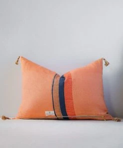 Soil To Studio Best Sellers Nina Linen Throw Pillow Cover - Terracota