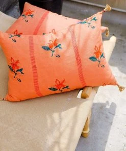 Soil To Studio Best Sellers Nina Linen Throw Pillow Cover - Terracota