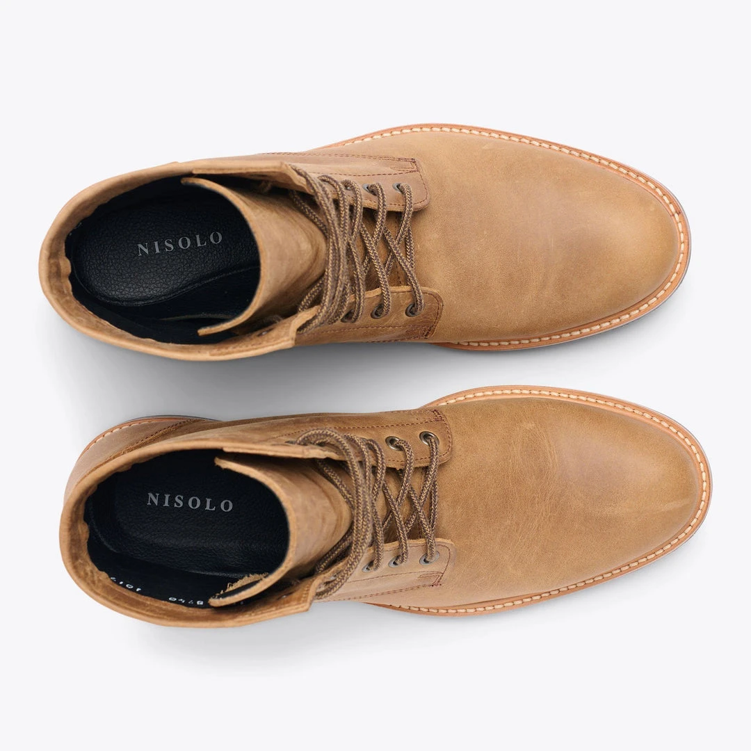 Nisolo Men's All-Weather Andres Boot - Tobacco 11 Nisolo Men's All-Weather Andres Boot - Tobacco