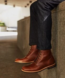 Nisolo Men's Andres All Weather Boot - Brandy