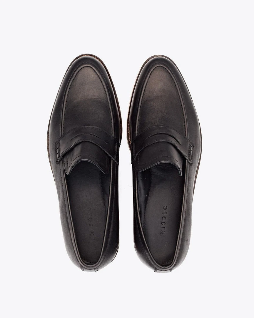 Nisolo Men's Chamberlain Penny Loafer - Black 10 Nisolo Men's Chamberlain Penny Loafer - Black