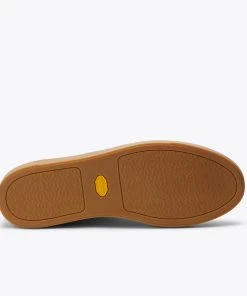 Nisolo Men's Cortez Mid Top Sneaker - Bone + Gum