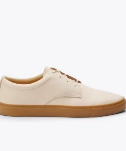 Nisolo Men's Diego Low Top Sneaker - Bone + Gum