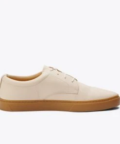 Nisolo Men's Diego Low Top Sneaker - Bone + Gum