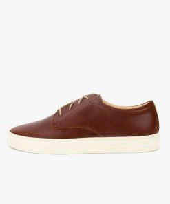 Nisolo Men's Diego Low Top Sneaker - Brandy