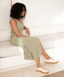 Nisolo Elayna Sneaker - Bone + Gum Shoes