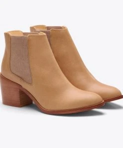 Nisolo Heeled Chelsea Boot - Almond Shoes