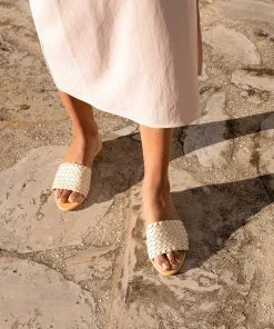 Nisolo Shoes Isla Woven Slide Sandal