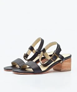 Nisolo Lucia Block Heel Sandal - Black
