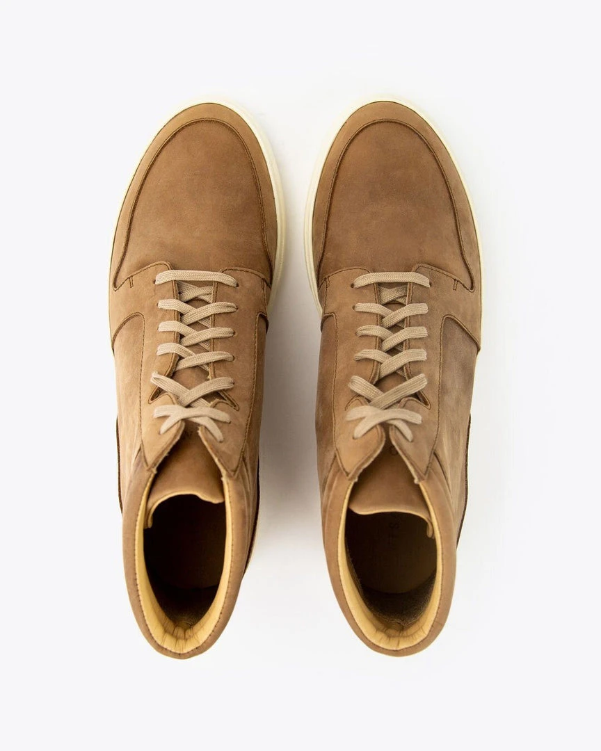 Nisolo Men's Rey High Top Sneaker - Tobacco 6 Nisolo Men's Rey High Top Sneaker - Tobacco