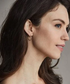 Nisolo Best Sellers Small Upcycled Brass Hoop Earrings