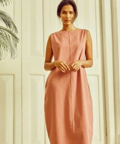 No Nasties Clothing Ash Rose Barrel Midi Dress