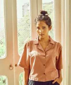 No Nasties Clothing Ash Rose Resort Shirt