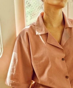 No Nasties Clothing Ash Rose Resort Shirt