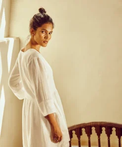 No Nasties Coconut Milk Drop-Waist Mini Dress Clothing 3 No Nasties Coconut Milk Drop-Waist Mini Dress Clothing