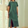 No Nasties Forest T-Shirt Midi Dress