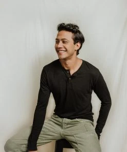 No Nasties Men's Bristol Henley Shirt