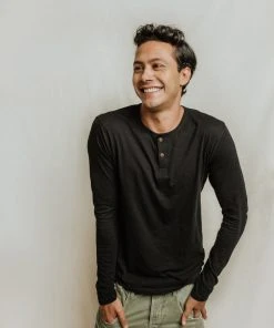 No Nasties Men's Bristol Henley Shirt