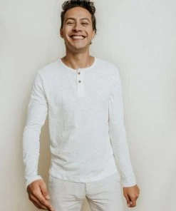 No Nasties Men's Henley Shirt - Manchester 9 No Nasties Men's Henley Shirt - Manchester