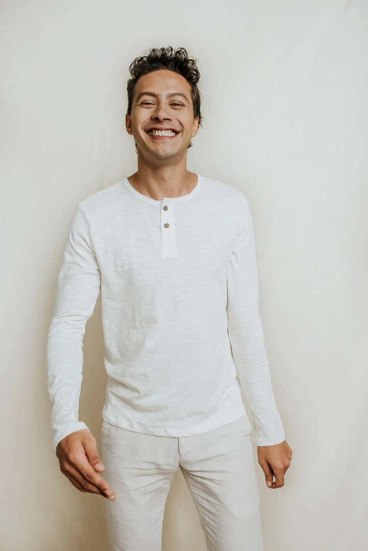 No Nasties Men's Henley Shirt - Manchester 5 No Nasties Men's Henley Shirt - Manchester