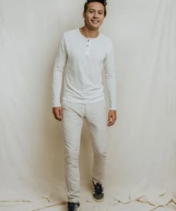 No Nasties Men's Henley Shirt - Manchester 8 No Nasties Men's Henley Shirt - Manchester