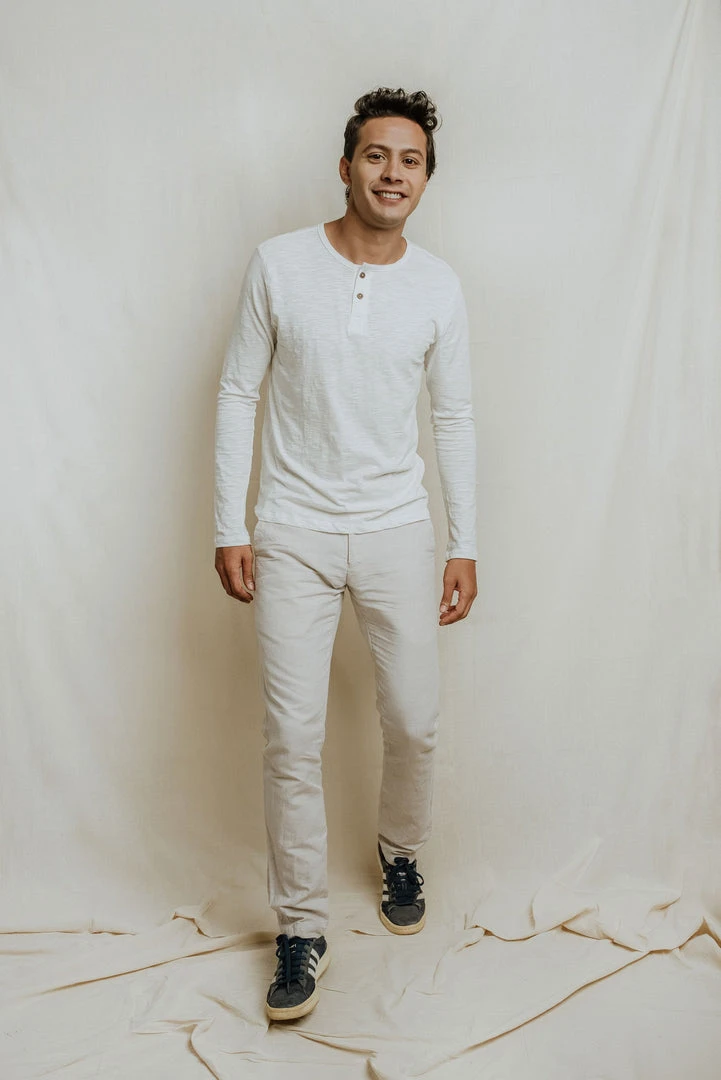 No Nasties Men's Henley Shirt - Manchester 4 No Nasties Men's Henley Shirt - Manchester