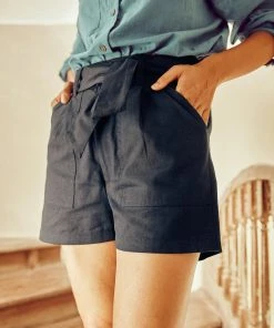 No Nasties Indigo High-Rise Shorts