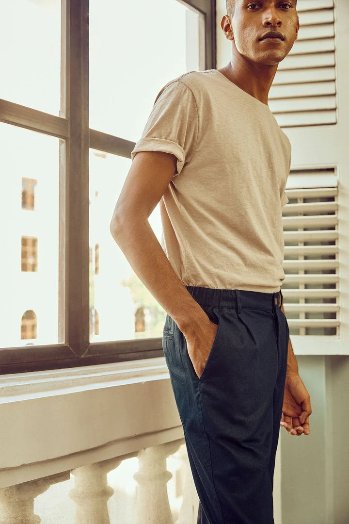 No Nasties Men's Indigo Tapered Pants 2 No Nasties Men's Indigo Tapered Pants