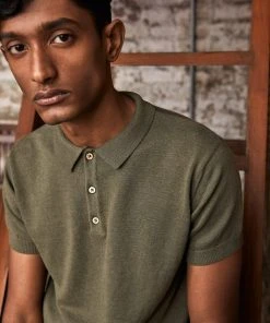 No Nasties Men's Knit Polo Shirt