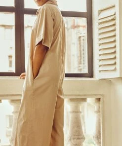 No Nasties Sand Midi Jumpsuit