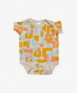 North Of West Baby's Decades Onesie - Fog