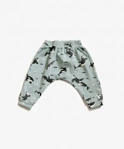 North Of West Sale Baby's Orcas Harem Pants - Sea Mist