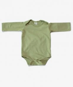 North Of West Sale Baby's Long Sleeve Onesie - Moss