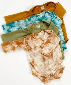 North Of West Sale Baby's Long Sleeve Onesie - Moss