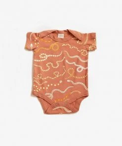 North Of West Kids' Snake Rainbow Onesie - Sunset