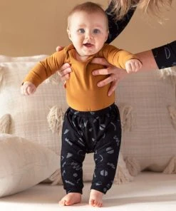 North Of West Sale Baby's Squiggles Harem Pants - Black