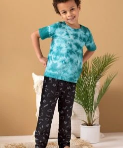 North Of West Kids' Squiggles Traveler Sweatpants - Black