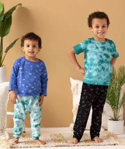 North Of West Kids' Squiggles Traveler Sweatpants - Black